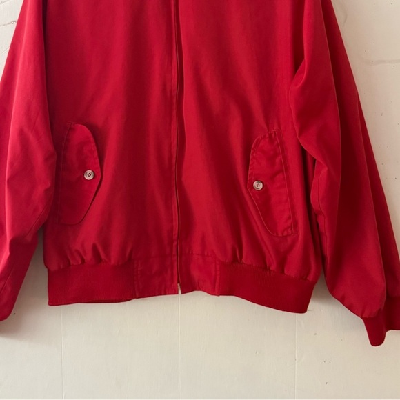 Vintage Lands’ End Red Barracuda Harrington Jacket Size Large - Picture 4 of 11